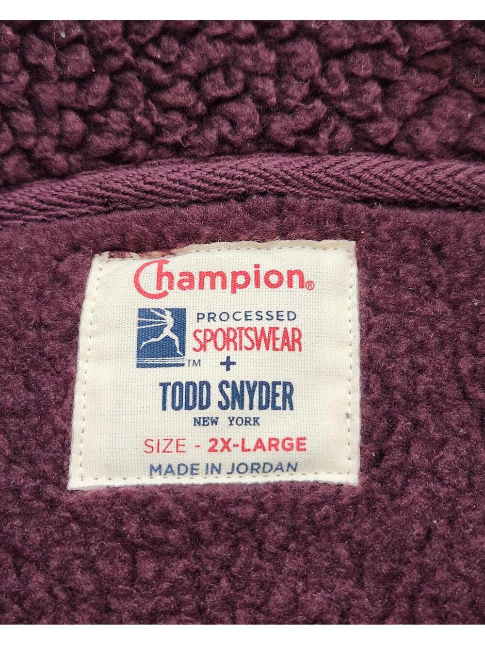 Champion Sportswear x Todd Snyder Zip Up Polartec Fleece Sherpa Jacket 2XL XXL - Picture 6 of 13